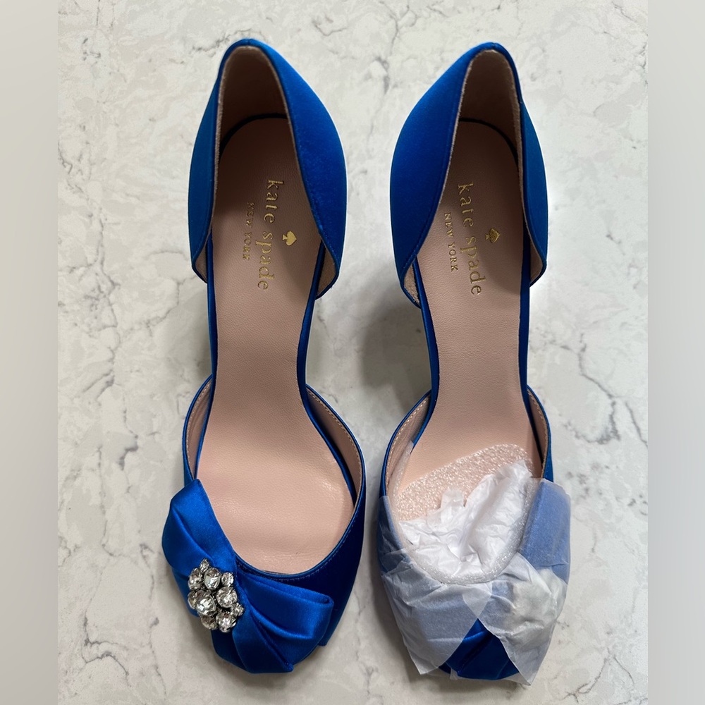 Kate Spade Cobalt Blue Santarosa heels size 7